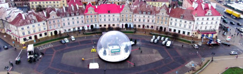 inflatable giant snow globe rental