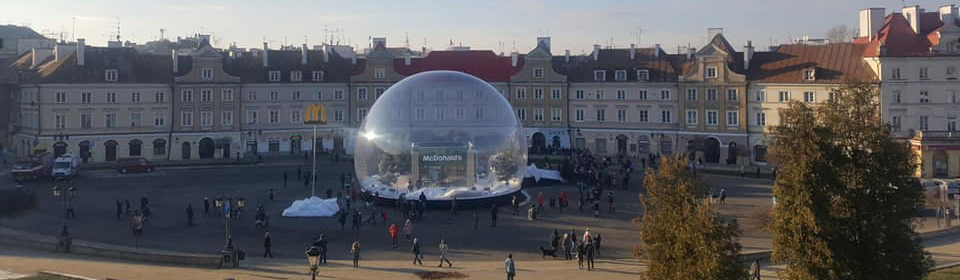 inflatable giant snow globe for rental